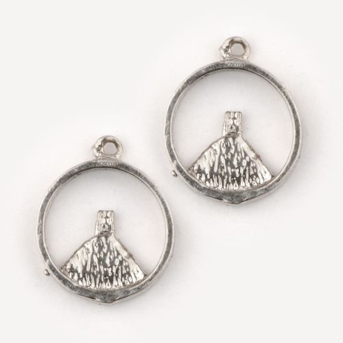 Glastonbury Tors in Circle - Earrings: click to enlarge