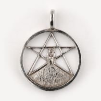 Glastonbury Tor & Pentagram Circle - Pendant